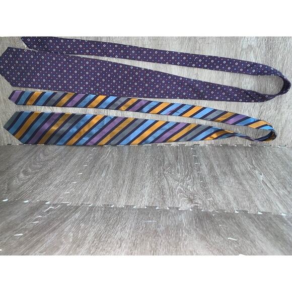 Jos. A. Bank  Men's Silk Striped‎ Necktie Set of 5 Multicolor - Picture 8 of 13